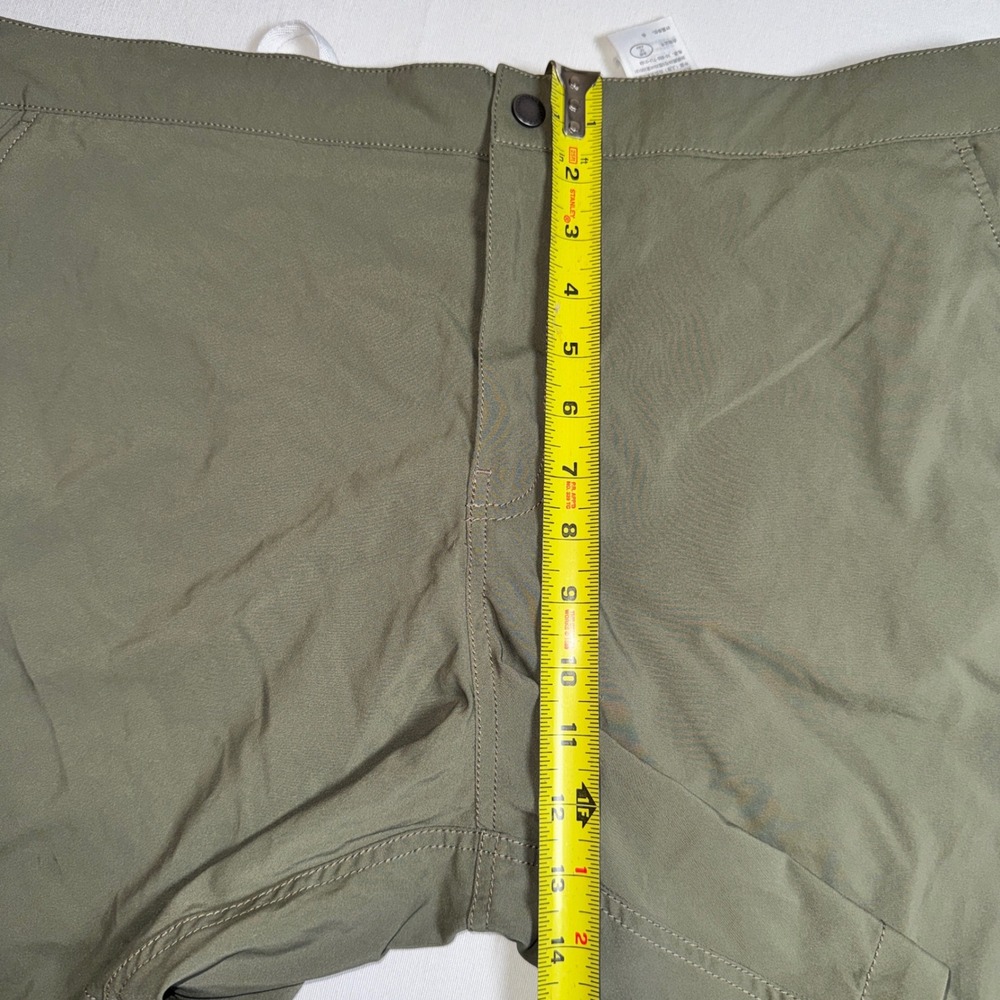 Abercrombie & Fitch Men XL Stretch All Day Shorts Olive Green Mesh Lined - Picture 6 of 14